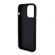 Guess Sequin Script Logo Case - дизайнерски силиконов кейс за iPhone 15 Pro (черен) thumbnail 5