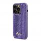 Guess Sequin Script Logo Case - дизайнерски силиконов кейс за iPhone 15 Pro (лилав) thumbnail 3