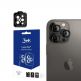 3MK Lens Pro Tempered Glass Lens Protector - предпазни стъклени лещи за камерата на iPhone 15 Pro (тъмносив) thumbnail
