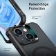 ESR Air Armor HaloLock MagSafe Case - хибриден удароустойчив кейс с MagSafe за iPhone 15 Plus (черен-мат) thumbnail 5