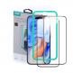 ESR 3D Full Cover Tempered Glass 2 Pack - 2 броя калени стъклени защитни покрития за дисплея на iPhone 15 (черен-прозрачен) thumbnail