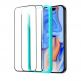 ESR 3D Full Cover Tempered Glass 2 Pack - 2 броя калени стъклени защитни покрития за дисплея на iPhone 15 (черен-прозрачен) thumbnail 4