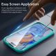 ESR 3D Full Cover Tempered Glass 2 Pack - 2 броя калени стъклени защитни покрития за дисплея на iPhone 15 (черен-прозрачен) thumbnail 10