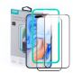 ESR 3D Full Cover Tempered Glass 2 Pack - 2 броя калени стъклени защитни покрития за дисплея на iPhone 15 Plus (черен-прозрачен) thumbnail