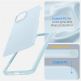 Spigen Thin Fit Case - качествен тънък матиран кейс за iPhone 15 (светлосин) thumbnail 13