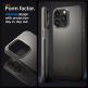 Spigen Thin Fit Case - качествен тънък матиран кейс за iPhone 15 Pro (тъмносив) thumbnail 12
