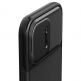 Spigen Optik Armor MagFit MagSafe Case - тънък качествен силиконов (TPU) калъф с капак за камерата с MagSafe за iPhone 15 Pro Max (черен) thumbnail 9