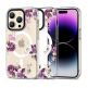 Tech-Protect MagMood Spring Floral Hybrid MagSafe Case - хибриден удароустойчив кейс с MagSafe за iPhone 15 Pro (цветни мотиви) thumbnail
