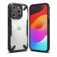 Ringke Fusion X Case - хибриден удароустойчив кейс за iPhone 15 Pro (черен-прозрачен) thumbnail 3