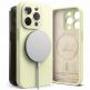 Ringke Liquid Silicone Magnetic Case - силиконов (TPU) калъф с MagSafe за iPhone 15 Pro (светлозелен) thumbnail