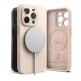 Ringke Liquid Silicone Magnetic Case - силиконов (TPU) калъф с MagSafe за iPhone 15 Pro (розов) thumbnail