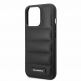 Karl Lagerfeld Quilted Puffy Metal Logo Case - дизайнерски кожен кейс за iPhone 15 Pro (черен) thumbnail 5