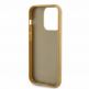 Guess PU Square Mirror Script Logo Leather Hard Case - дизайнерски кожен кейс за iPhone 15 Pro Max (златист) thumbnail 5
