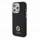 Guess Liquid Silicone 4G Strass Metal Logo Case - силиконов (TPU) калъф за iPhone 15 Pro (черен)  thumbnail 2