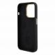 Guess Liquid Silicone 4G Strass Metal Logo Case - силиконов (TPU) калъф за iPhone 15 Pro (черен)  thumbnail 6