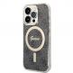 Guess IML 4G MagSafe Case - дизайнерски силиконов кейс с MagSafe за iPhone 15 Pro (черен) thumbnail