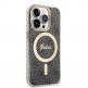 Guess IML 4G MagSafe Case - дизайнерски силиконов кейс с MagSafe за iPhone 15 Pro (черен) thumbnail 3