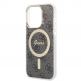 Guess IML 4G MagSafe Case - дизайнерски силиконов кейс с MagSafe за iPhone 15 Pro (черен) thumbnail 4