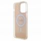 Guess IML Iridescent Script MagSafe Case - дизайнерски силиконов кейс с MagSafe за iPhone 15 Pro (розов) thumbnail 6