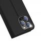 Dux Ducis Skin Pro Case - кожен калъф с поставка и отделение за кр. карти за iPhone 15 Pro Max (черен) thumbnail 3