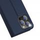 Dux Ducis Skin Pro Case - кожен калъф с поставка и отделение за кр. карти за iPhone 15 Pro Max (тъмносин) thumbnail 3