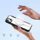 Dux Ducis Skin X Pro Magnetic Wallet Case - удароустойчив хибриден кожен кейс с отделение за карти и MagSafe за iPhone 15 (черен-прозрачен) thumbnail 7