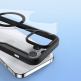 Dux Ducis Skin X Pro Magnetic Wallet Case - удароустойчив хибриден кожен кейс с отделение за карти и MagSafe за iPhone 15 Pro Max (черен-прозрачен) thumbnail 11