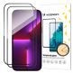 Wozinsky Case Friendly 3D Tempered Glass 2 Pack - 2 броя калени стъклени защитни покрития за дисплея на iPhone 15 Plus (черен-прозрачен) thumbnail