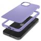 Spigen Thin Fit Case - качествен тънък матиран кейс за iPhone 15 (лилав) thumbnail 3