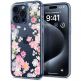 Spigen Liquid Crystal Blossom Case - тънък силиконов (TPU) калъф за iPhone 15 Pro (прозрачен)  thumbnail