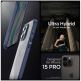 Spigen Ultra Hybrid Case - хибриден кейс с висока степен на защита за iPhone 15 Pro (син-прозрачен) thumbnail 10