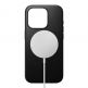 Nomad Modern Leather MagSafe Case - кожен (естествена кожа) кейс с MagSafe за iPhone 15 Pro (черен) thumbnail 2