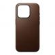 Nomad Modern Leather MagSafe Case - кожен (естествена кожа) кейс с MagSafe за iPhone 15 Pro (тъмнокафяв) thumbnail