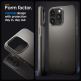 Spigen Thin Fit Case - качествен тънък матиран кейс за iPhone 15 Pro Max (тъмносив) thumbnail 13