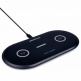 Grundig Dual Wireless Charging Station 2 x 10W - двойна поставка (пад) за безжично зареждане на Qi съвместими мобилни устройства (черен) thumbnail