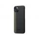 Pitaka MagEZ 4 600D Fusion Weaving Aramid Fiber MagSafe Case - кевларен кейс с MagSafe за iPhone 15 (черен-зелен)  thumbnail 2