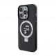 Karl Lagerfeld Ringstand Karl and Choupette MagSafe Case - хибриден удароустойчив кейс с MagSafe за iPhone 15 Pro (черен-прозрачен) thumbnail 2