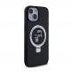 Karl Lagerfeld Ringstand Karl and Choupette MagSafe Case - хибриден удароустойчив кейс с MagSafe за iPhone 15 (черен-прозрачен) thumbnail 4