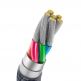 Baseus Crystal Shine USB-A to USB-C Cable PD 2.0 100W (CAJY000401) - здрав кабел с въжена оплетка и бързо зареждане за устройства с USB-C порт (120 см) (черен) thumbnail 5