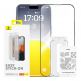 Baseus Sapphire Privacy Tempered Glass Film (0.30mm) - калено стъклено защитно покритие с определен ъгъл на виждане за дисплея на iPhone 15 Pro Max (черен-прозрачен) thumbnail