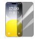 Baseus Sapphire Privacy Tempered Glass Film (0.30mm) - калено стъклено защитно покритие с определен ъгъл на виждане за дисплея на iPhone 15 Pro Max (черен-прозрачен) thumbnail 2