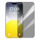 Baseus Diamond Privacy Tempered Glass Film (0.30mm) - калено стъклено защитно покритие с определен ъгъл на виждане за дисплея на iPhone 15 Pro (черен-прозрачен) thumbnail