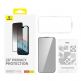 Baseus Diamond Privacy Tempered Glass Film (0.30mm) - калено стъклено защитно покритие с определен ъгъл на виждане за дисплея на iPhone 15 Pro (черен-прозрачен) thumbnail 3