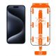 Mobile Origin Screen Guard Tempered Glass 2 Pack - 2 броя калени стъклени защитни покрития за дисплея на iPhone 15 Pro (черен-прозрачен) thumbnail 3