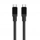 Tactical Fat Man USB-C to USB-C Cable 60W - здрав кабел с бързо зареждане за устройства с USB-C порт (100 см) (сив) thumbnail