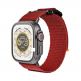 Tech-Protect Scout Watch Strap - изключително здрава текстилна каишка за Apple Watch 42мм, 44мм, 45мм, 46мм, Ultra 49мм (оранжев) thumbnail 2