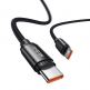 Mcdodo USB-C to USB-C Cable 240W (CA-3681) - кабел с бързо зареждане за устройства с USB-C порт (200 см) (черен)  thumbnail