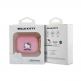 Hello Kitty AirPods Liquid Silicone 3D Kitty Head Logo Case - силиконов калъф с карабинер за Apple AirPods Pro (розов) thumbnail 3