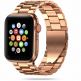 Tech-Protect Stainless Steel Band - каишка от неръждаема стомана за Apple Watch 42мм, 44мм, 45мм, 46мм, Ultra 49мм (розово злато) thumbnail