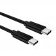 Choetech USB-C to USB-C Cable 60W - здрав кабел с бързо зареждане за устройства с USB-C порт (100 см) (черен) (bulk) thumbnail 2
